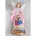 1601 - Imagem Resina Nacional - Anjo da Guarda com Crianças 13 cm